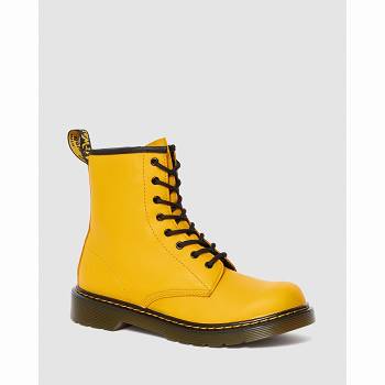 Dr Martens Gyerek 1460 Bőr Lace Up Bakancs Sárga